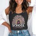 School Psych Teacher School Psychologist Leopard Rainbow Flowy Tank, funny gift School Psych Teacher School Psychologist Leopard Rainbow Flowy Tank, funny gift