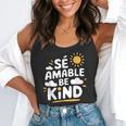SÉ AMABLE Be Kind Bilingual Teacher Maestra Spanish Teacher Flowy Tank, funny gift
