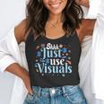 Shhh Just Use Visuals SPED Special Education Teacher Men Women Flowy Tank, funny gift Shhh Just Use Visuals SPED Special Education Teacher Men Women Flowy Tank, funny gift