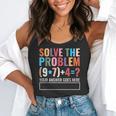 Solve The Problem 67 Six Seven Math Teacher School Flowy Tank, funny gift Solve The Problem 67 Six Seven Math Teacher School Flowy Tank, funny gift
