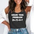 Solve This Problem 9X7467 Elementary Math Teacher Flowy Tank, funny gift Solve This Problem 9X7467 Elementary Math Teacher Flowy Tank, funny gift
