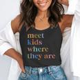 SPED Teacher SLP Meet Kids Where They Are Special Education Flowy Tank, funny gift SPED Teacher SLP Meet Kids Where They Are Special Education Flowy Tank, funny gift