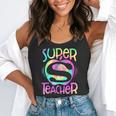 Super Teacher Back To School Apple Tie Dye First Day Flowy Tank, funny gift Super Teacher Back To School Apple Tie Dye First Day Flowy Tank, funny gift
