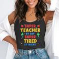 Super Teacher By Day Super Tired By Night Teacher For Men Women Flowy Tank, funny gift Super Teacher By Day Super Tired By Night Teacher For Men Women Flowy Tank, funny gift