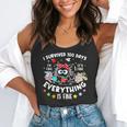I Survived 100 Days Of School Teacher Kids Cat Lover Flowy Tank, funny gift I Survived 100 Days Of School Teacher Kids Cat Lover Flowy Tank, funny gift