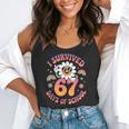 I Survived 67 Days Of School Groovy Retro Teachers Girls Flowy Tank, funny gift I Survived 67 Days Of School Groovy Retro Teachers Girls Flowy Tank, funny gift