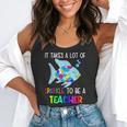 It Takes A Lot Of Sparkle To Be A Teacher Rainbow Fish For Men Women Flowy Tank, funny gift