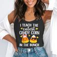 I Teach The Cutest Candy Corn In The Bunch Teacher Halloween Flowy Tank, funny gift