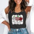 Teach Love Inspire Pre-k Teacher Apple Leopard Red Plain Flowy Tank, funny gift