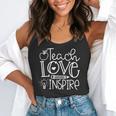 Teach Love Inspire Retro Teacher Kids Back To School Flowy Tank, funny gift Teach Love Inspire Retro Teacher Kids Back To School Flowy Tank, funny gift