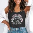Teach Love Inspire Teacher Flowy Tank, funny gift Teach Love Inspire Teacher Flowy Tank, funny gift