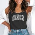 Teach Teacher Checkered First Day Of School Back To School Flowy Tank, funny gift