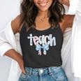 Teach Teacher Coquette Bow Pencil Back To School First Day Flowy Tank, funny gift Teach Teacher Coquette Bow Pencil Back To School First Day Flowy Tank, funny gift