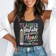 Teacher Besties Because Going Crazy Alone Is Not As Much Fun Flowy Tank, funny gift