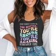 Teacher Dear Students Behind Me 1st Day Of School On Back Flowy Tank, funny gift