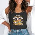 Teacher Halloween School Bus Driver Cute Ghost Witch Party Flowy Tank, funny gift
