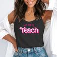 Teacher Life My Job Is Teach Flowy Tank, funny gift