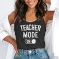 Teacher Mode On School Education Educator Flowy Tank, funny gift Teacher Mode On School Education Educator Flowy Tank, funny gift
