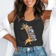Teacher Shirt Giraffe Holding Books Bookworm Librarian Flowy Tank, funny gift Teacher Shirt Giraffe Holding Books Bookworm Librarian Flowy Tank, funny gift