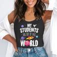 Teacher Tee My Students Are Out Of This World Space Flowy Tank, funny gift