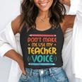 Teacher Voice Teacherlife Primary School Teacher Flowy Tank, funny gift