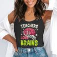 Teachers Love Brains Skeleton Halloween Teacher Funny Flowy Tank, funny gift Teachers Love Brains Skeleton Halloween Teacher Funny Flowy Tank, funny gift