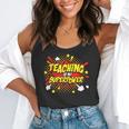 Teaching Is My Superpower Retro Comic Teacher Flowy Tank, funny gift