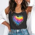 Teaching Is a Work Of Heart Tie Dye Hippie For Teacher For Men Women Girls Kids Flowy Tank, funny gift