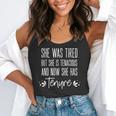 Tenured Professor Women Teacher Tired Tenacious And Tenure Flowy Tank, funny gift Tenured Professor Women Teacher Tired Tenacious And Tenure Flowy Tank, funny gift