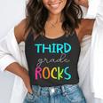 Third Grade Rocks Shirt Team 3rd Grade Teacher Flowy Tank, funny gift