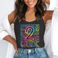Tie Dye 2nd Grade Typography Team Second Grade Teacher Flowy Tank, funny gift