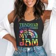 Tie Dye Teaching Social Studies Is My Jam Sunglasses Teacher Flowy Tank, funny gift