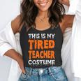 This Is My Tired Teacher Costume Quick Easy Lazy Halloween For Men Women Flowy Tank, funny gift This Is My Tired Teacher Costume Quick Easy Lazy Halloween For Men Women Flowy Tank, funny gift