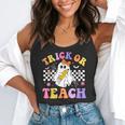 Trick Or Teach Groovy Halloween Teachers Flowy Tank, funny gift