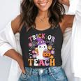 Trick Or Teach Groovy Teacher Ghost Halloween Teacher Flowy Tank, funny gift Trick Or Teach Groovy Teacher Ghost Halloween Teacher Flowy Tank, funny gift