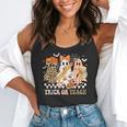 Trick Or Teach Groovy Teacher Halloween Floral Ghost Flowy Tank, funny gift Trick Or Teach Groovy Teacher Halloween Floral Ghost Flowy Tank, funny gift
