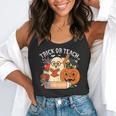 Trick Or Teach Retro Halloween Teacher Women Men Costume Flowy Tank, funny gift Trick Or Teach Retro Halloween Teacher Women Men Costume Flowy Tank, funny gift