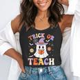 Trick Or Teach Teacher Groovy Ghost Halloween Teacher Flowy Tank, funny gift Trick Or Teach Teacher Groovy Ghost Halloween Teacher Flowy Tank, funny gift