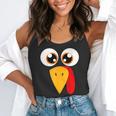 Turkey Face Halloween Costume Thanksgiving Teacher Nurse Flowy Tank, funny gift
