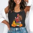 Turkey Reading Books Fall Thanksgiving Teacher Book Flowy Tank, funny gift Turkey Reading Books Fall Thanksgiving Teacher Book Flowy Tank, funny gift