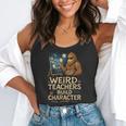 Weird Teachers Build Character Van Bigfoot Art Flowy Tank, funny gift