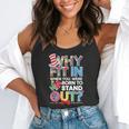 Why Fit In Doctor Teacher Cat In Hat Cool Autism Awareness Men Women Kids Flowy Tank, funny gift Why Fit In Doctor Teacher Cat In Hat Cool Autism Awareness Men Women Kids Flowy Tank, funny gift