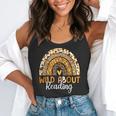 Wild About Reading Teacher Back To School Leopard Rainbow Flowy Tank, funny gift Wild About Reading Teacher Back To School Leopard Rainbow Flowy Tank, funny gift