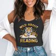 Wild About Reading Tiger For Teachers & Students Flowy Tank, funny gift