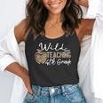 Wild About Teaching School Crew 4th Grade Teacher Squad Flowy Tank, funny gift