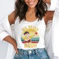 67 Meme Six Seven Bruh Retro Dabbing Teacher School Flowy Tank, funny gift