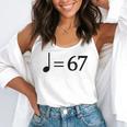 67 Music Meme Slang Musician Kids Music Teacher Flowy Tank, funny gift