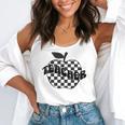 Back To School Checkered Apple Teacher Checkerboard Teacher For Men Women Girls Kids Flowy Tank, funny gift
