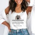 Cat Exhausted Teacher Exhausterwhelmulated Definition Flowy Tank, funny gift Cat Exhausted Teacher Exhausterwhelmulated Definition Flowy Tank, funny gift