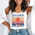 Take Chances Make Mistakes Get Messy Vintage Teacher Life Flowy Tank, funny gift Take Chances Make Mistakes Get Messy Vintage Teacher Life Flowy Tank, funny gift
